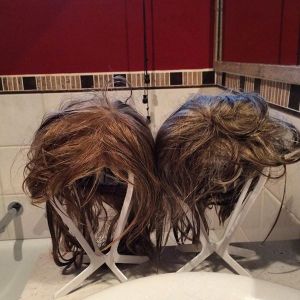 Hair washing day at the Wood Hood